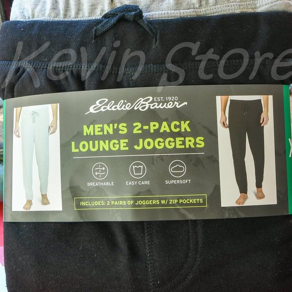 Eddie Bauer Pants Black Eddie Bauer Mens Jogger 2pack Poshmark